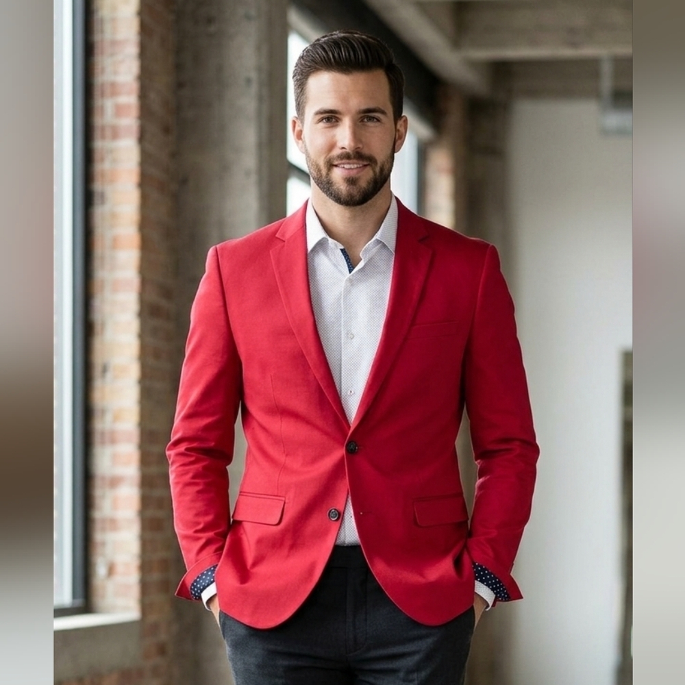 Express Red Men's Blazer